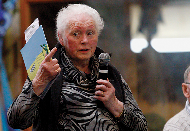 Aunty Jane at the 12th Regional Constitution Conversation hui at Bluff, 2013. Ref 2014.P.0984